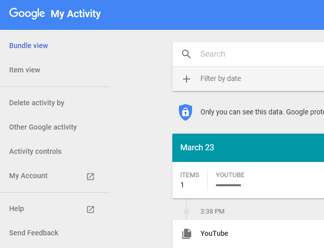 Regain Your Privacy : Google My Activity Tool